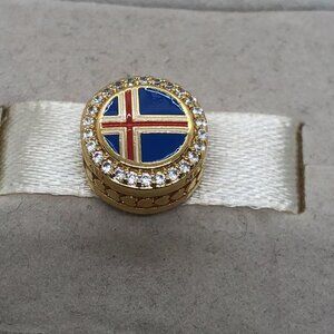 🔥🔥Pandora ICELAND Flag Bead Exclusive Charm